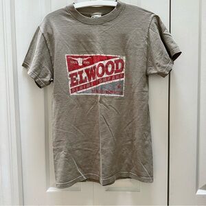 Elwood Denims Co Size S Tan Tshirt Early 2000’s